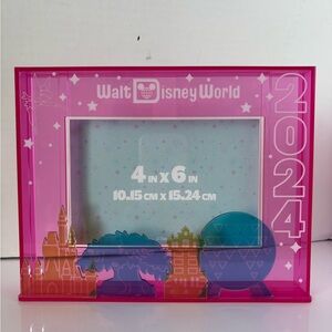 Disney Parks 2024 Pink Photo Frame New